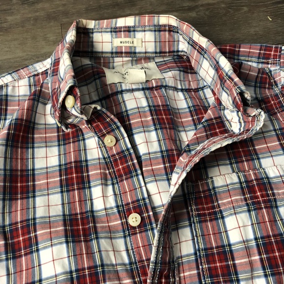 Abercrombie Tartan Shirt, Slim, M - Picture 2 of 2